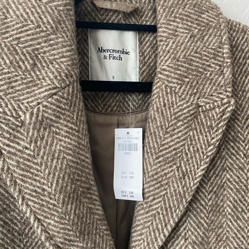 Abercrombie & Fitch Wool Blend Coat - Picture 2 of 9